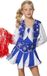 Panda - Cheerleader luxe blauw voor meisje