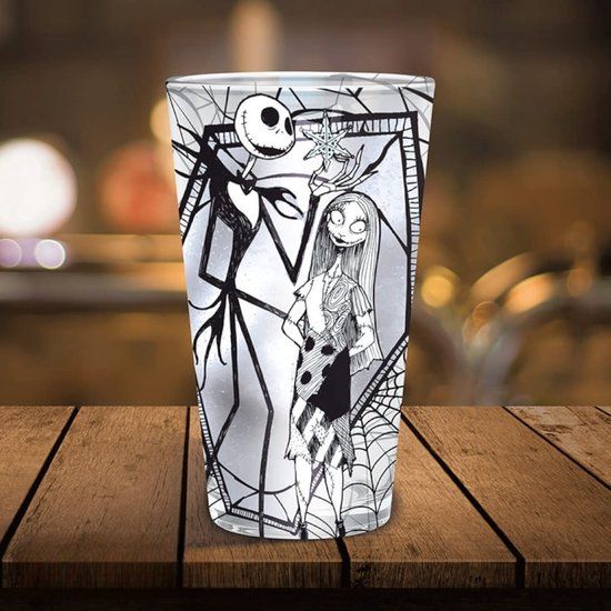 The Nightmare Before Christmas Jack & Sally Unisex Drinkglas
