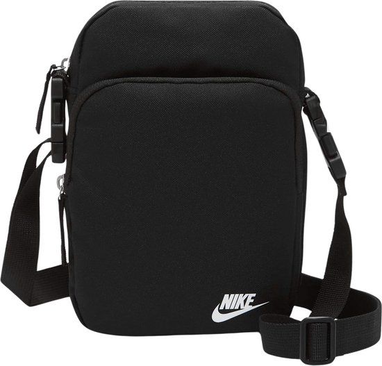 Nike Heritage Crossbody Tas Zwart 4L - Verstelbaar - Polyamide