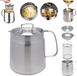REM life GmbH Friteuse à huile - Acier inoxydable - Argent - 2L