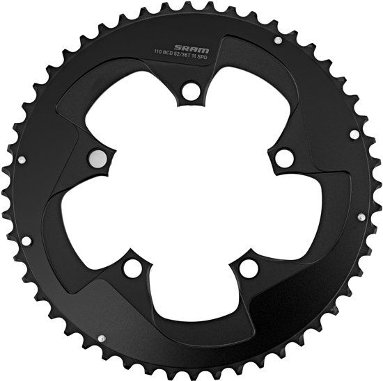 SRAM Kettingblad 50 tands steek 110 mat zwart redetap - ZWART