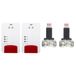 PNI Safe House Dual Gas 250 kit met 2 sensoren en 2 magneetventielen 3/4 inch, 85dB, wit