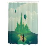 Franco Collectibles Wicked Elphaba & Glinda 13-delige microvezel douchegordijn en ringset, 70 x 72 cm (officieel gelicentieerd product)