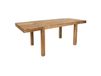 Table à manger extensible en bois d'acacia massif, marron