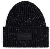 Tommy Hilfiger Tjw Script Glitter Beanie - Zwart