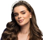 Boland - Metalen diadeem 'Birthday girl' Roségoud