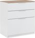 Vicco Betti Dressoir – 50 x 90 cm met 3 laden Wit/Sonoma