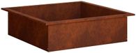 vidaXL Vuurschaal Ring Roestkleurig 90 x 90 x 25 cm Weervast Staal