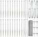 vidaXL Hexagonal fence with posts, 50 x 0.6 m, galvanized steel, silver