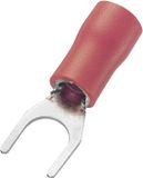 TRU COMPONENTS 745254 Vorkkabelschoen 0.50 mm² 1.50 mm² Schachtdiameter=4.3 mm Deels geïsoleerd Rood 100 stuk(s)