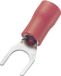 TRU COMPONENTS 745254 Vorkkabelschoen 0.50 mm² 1.50 mm² Schachtdiameter=4.3 mm Deels geïsoleerd Rood 100 stuk(s)