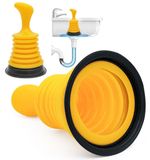 Merkloos Ontstopper zuignap - Klein - 18 cm - Kunststof - Keuken, badkamer en wastafel
