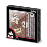 Disney Mickey Mouse Journey-geschenkdoos met dagboek en modieuze balpen, bruin