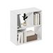 Furinno Daly 4-Cube onregelmatige kubussen boekenkast, boekenplank, opbergorganizer, wit