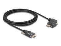 Delock USB 2.0 Kabel USB C naar USB C 3m Zwart