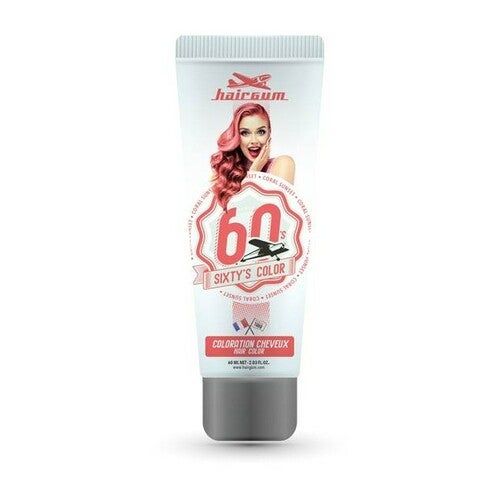 Hairgum Sixty's Semi-permanente kleuring - Sunset Coral - 60 ml