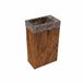 Saniclass Ensemble de meubles de toilette en bois - 40x60.5cm - 1 porte - lavabo dark emporador - trou de robinet à droite - noyer pur