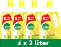 Dettol Allesreiniger Sprankelende Citroen 2L - 4 Stuks - Voordeelverpakking