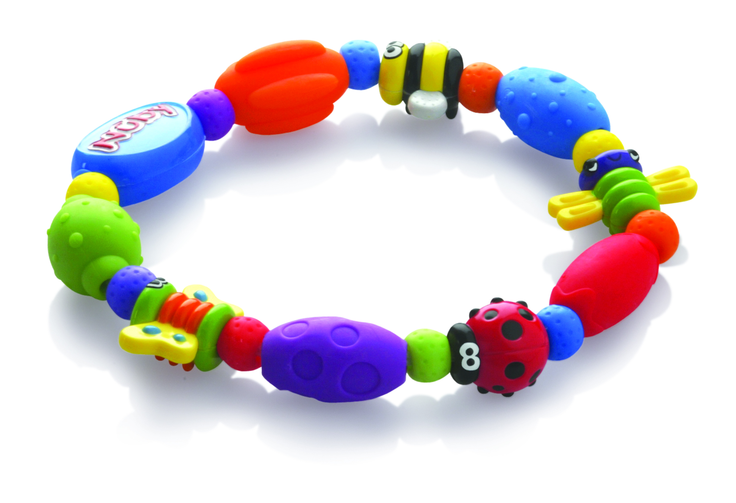 Nuby Speelse bijtketting Bug-a-Loop™ - 3m+