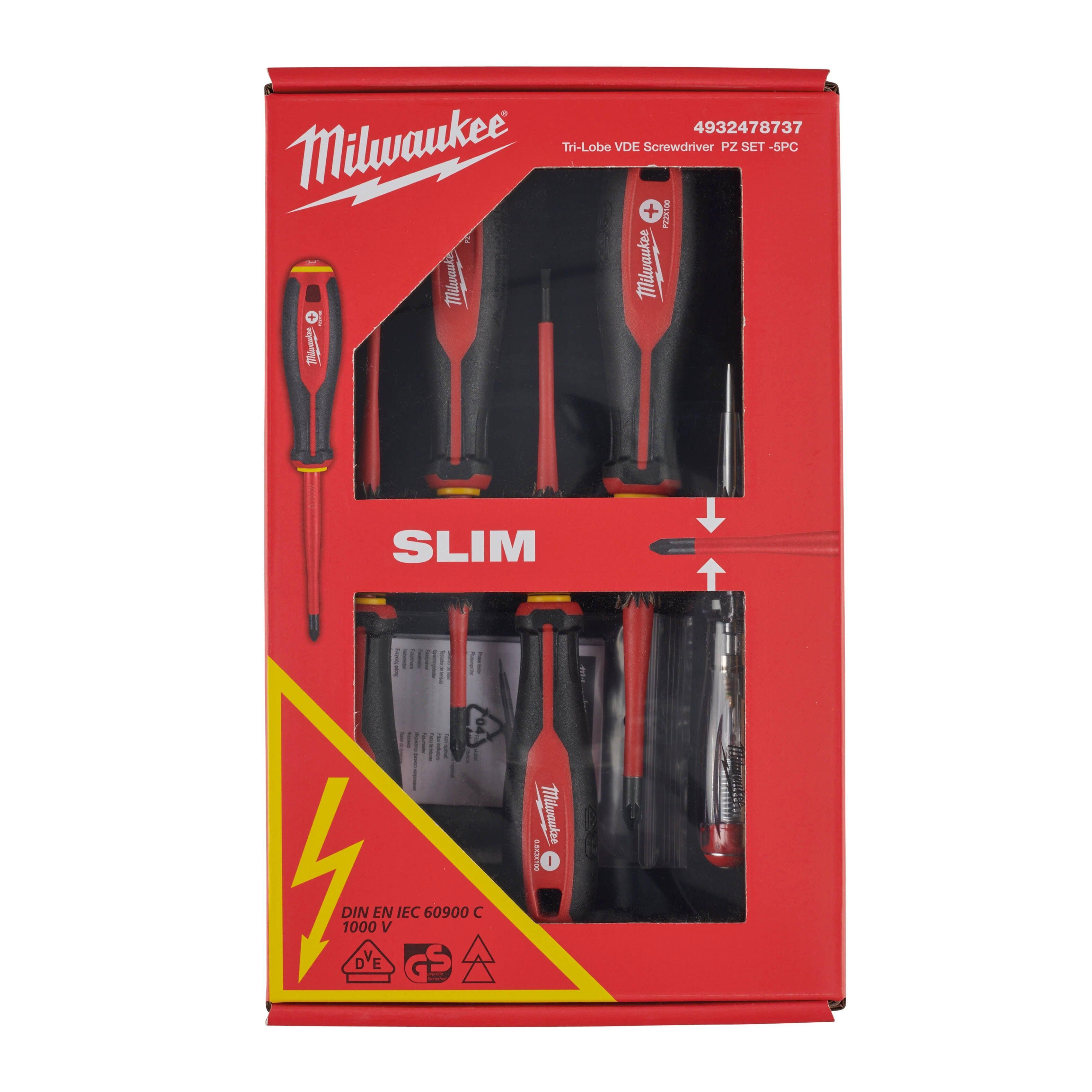 Milwaukee Tri-Lobe VDE Schroevendraaier SET - 5-delig - 4932478737