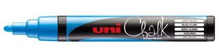 Uni-Ball ChalkGlass PWE-5M Beitel Krijtstift Blauw 1 stuk(s)