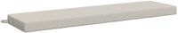 vidaXL Bankkussen SOEST 100% Polyester Wit 150 x 40 x 8 cm