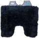 Merkloos / Sans marque Wan GmbH Toiletmat - WC mat - Hygiënisch houden - Antislip onderkant - 50x60cm - Zwart