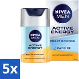 NIVEA MEN 5 x Active Energy Wake-up Gezichtsgel met Cafeïne - 50 ml