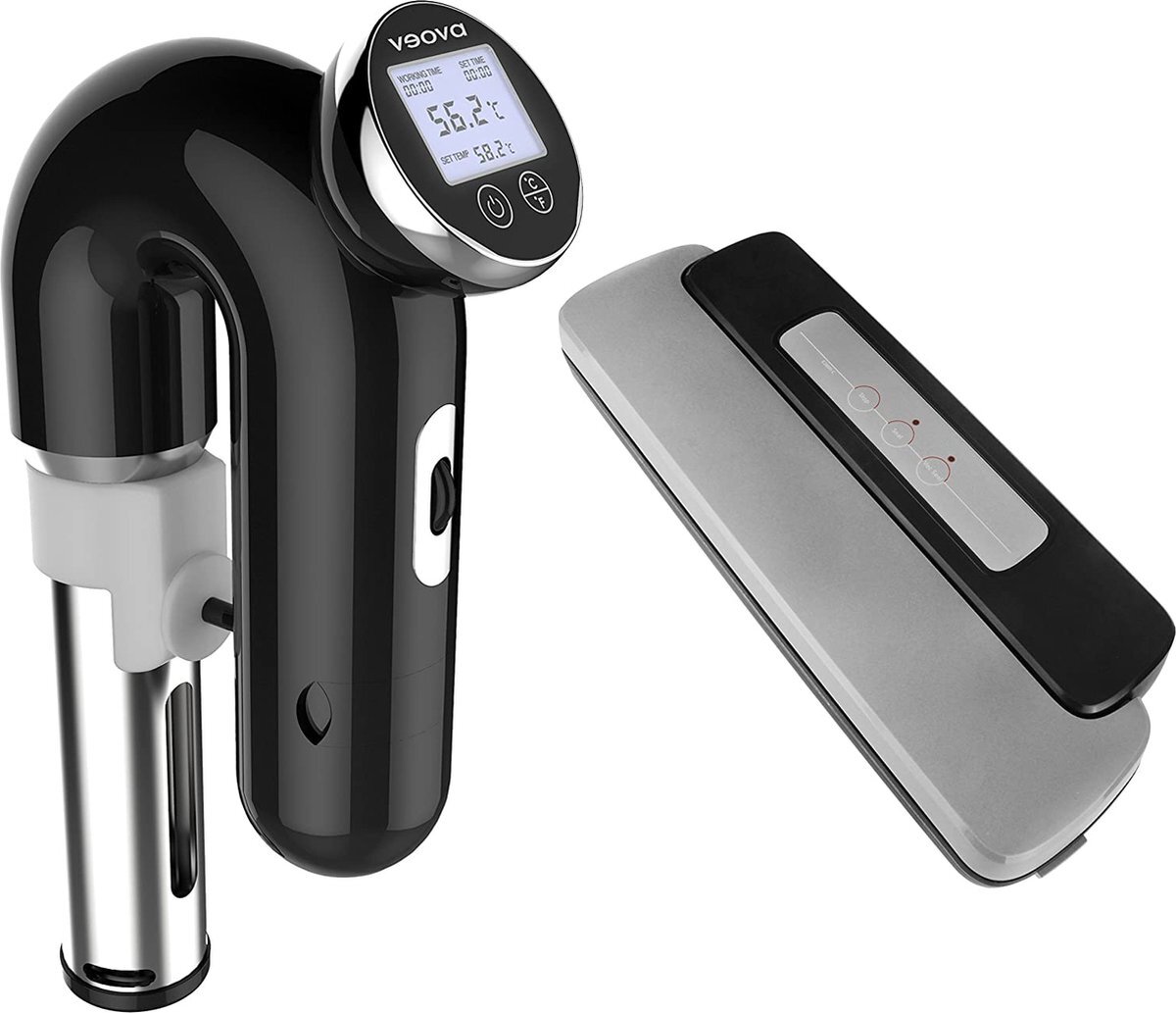 Veova – Sous Vide set – V2 stick & 2800C vacuumeerapparaat - inclusief vacuumzakken