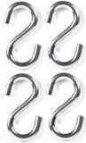 Benson S-haak / ophanghaak - 4x - van metaal - 7.9 mm