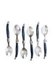 Pradel Excellence Laguiole Box met 6 eetlepels 25,2 x 17 x 2,8 cm grijs gemarmerd