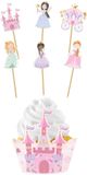 Folat Party Products Cupcake Decoratie Set - Pretty Princess - 6 sets