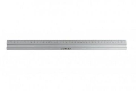 Q-CONNECT Desk Ruler - 40cm - Aluminium