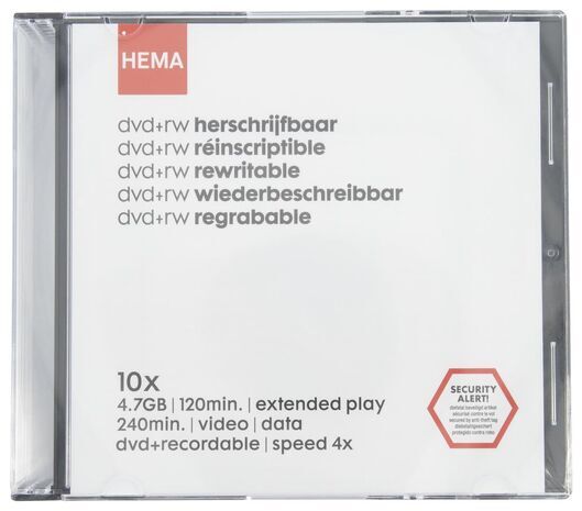 HEMA Dvd+rw Herschrijfbaar - 4,7GB - 10 Stuks