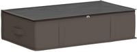 vidaXL Opbergdoos met transparant bovenraam, grijs, 70 x 40 x 18 cm