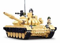 Sluban Klembouwstenen M38-B1011 ModelBricks-T-72B3 Main Battle Tank 2-in-1 770 stuks