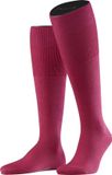 FALKE Airport lang eenkleurig wol katoen kniekousen heren roze - maat 39-40