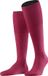 FALKE Airport lang eenkleurig wol katoen kniekousen heren roze - maat 39-40