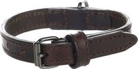 Denver Flamingo Denver Gewoon - Halsband Honden - Bruin XS/S 24-30cm 15mm