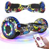 SOUTHERN WOLF GeekMe Hoverboard, 6,5 inch, kinderversie, krachtige dubbele motor, Bluetooth-luidspreker, LED-verlichting. Hoverboards voor kinderen en tieners