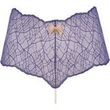 Bracli Panty Parel String Blauw Luxe Lingerie Maat Plus