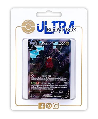 Myboost X Epée et Bouclier 12 Tempête Argentée - Regidrago V 184/195 Alternative Full Art - Doos met 10 Franse Pokemon kaarten