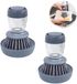 Ibenzoa® Set de 2 brosses à vaisselle avec distributeur de savon