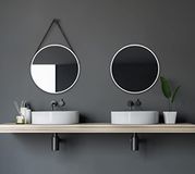 Talos Decoratieve ronde wandspiegel in mat wit Ø 50 cm