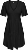 ONLY Onlsmilla Life S/S Cutline Dress Jrs Femmes Robe Noir L