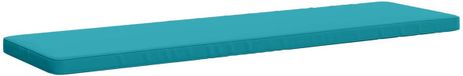 vidaXL - 1-delig - Bankkussen - VUGHT - 100% - Polyester - Turquoise