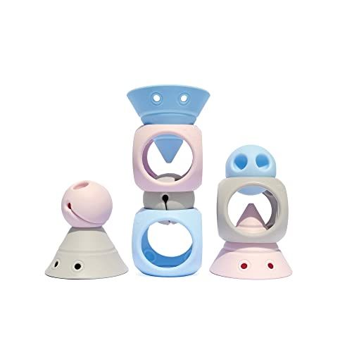 Moluk Building Genius - Set pastelkleuren - 9 stuks