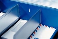 Leitz Tussenschot voor Sorty Brievenbak | Transparant | Pak van 2 stuks