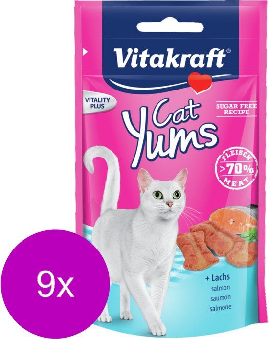VITAKRAFT Crispy Crunch - Kattensnack - 8 x 60 g