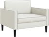 vidaXL - Fauteuil XL - Blanc - Similicuir